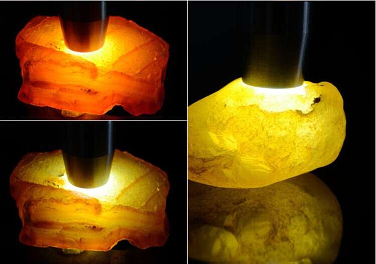 玉石用照玉手電筒白光和放大鏡看的是什么？